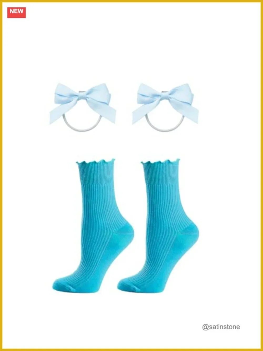 Girls Blue Gingham Dress Halloween Costume with Basket and Socks